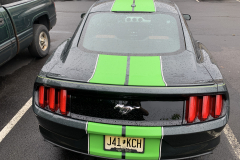 Black_Ford_Mustang_Green_Racing_Stripes_1